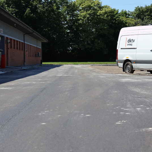 Vejetablering Og Parkeringsareal I Erhvervsområde, Roskilde Mobil